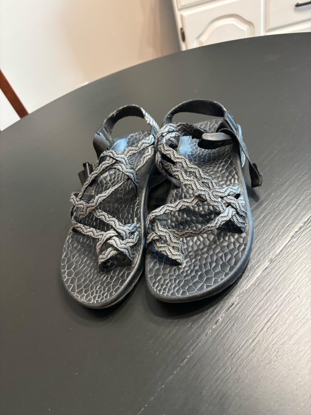 Chaco Black Woven Strap Sandals